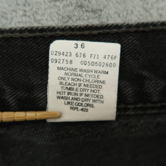 Levi's VTG Jeans Mens Fits 34x30 (Size-36) Gray 505 Regular Straight 100% Cotton - Picture 6 of 15